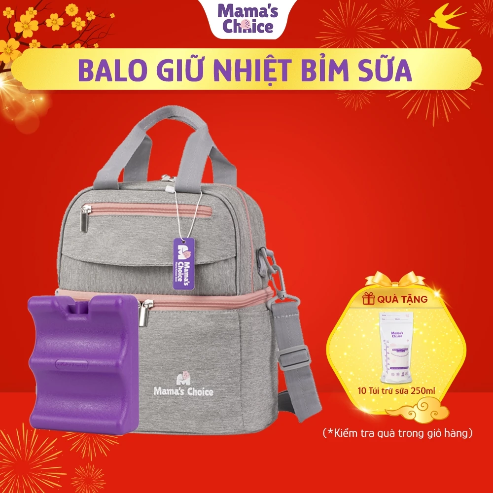 Balo bỉm sữa đa năng (Ngăn chứa khoa học, giữ nhiệt)